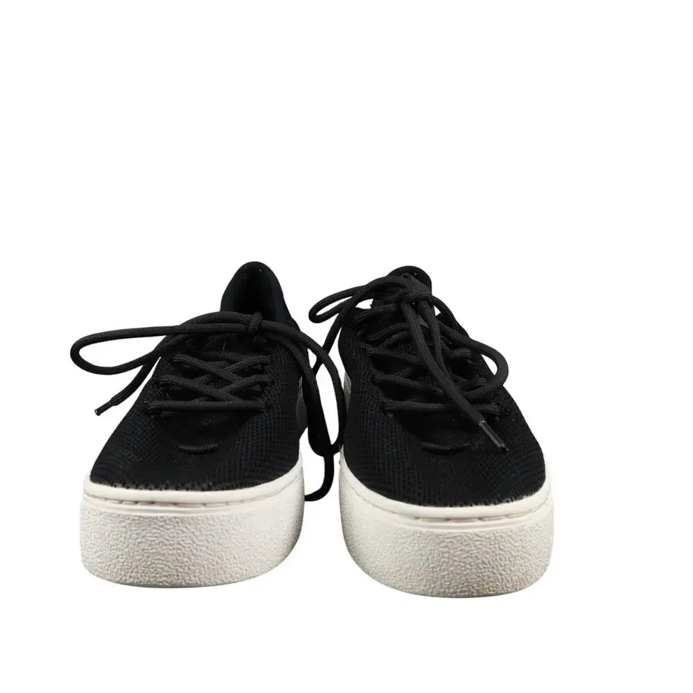 BP Shoes Womens 8 Sneakers Lifestyle Platform Fashion Knit Casual Comfort Black